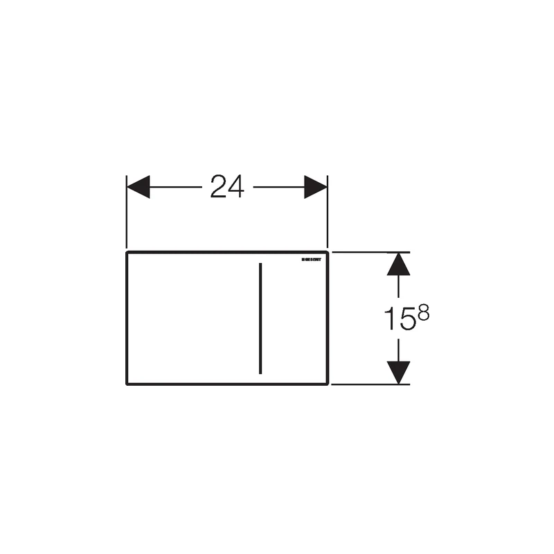Geberit Sigma70 Flush Plate For Sigma 12cm Brushed Steel 4 Geberit Sigma70 Flush Plate For Sigma 12cm Brushed Steel - Image 2