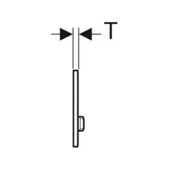 Geberit Sigma50 Metal Dual Flush Plate Concrete/Brass -Home Bathroom geberit 115672jv2 4