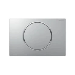 Geberit Sigma 10 Easy Clean Flush Plate Stop-And-Go Matt/Gloss Chrome