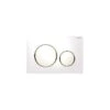 Geberit Sigma20 Dual Flush Plate White/Gold-Plated/White -Home Bathroom geberit 115882kk1