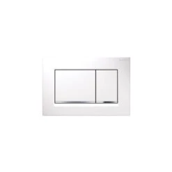 Geberit Sigma30 Dual Flush Plate White/Gloss Chrome/White