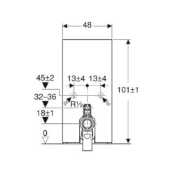 Geberit Monolith For Floor-Standing WC 101cm Sand Grey Glass/Aluminium 8 Geberit Monolith For Floor-Standing WC 101cm Sand Grey Glass/Aluminium -Home Bathroom geberit 131002jl5 3