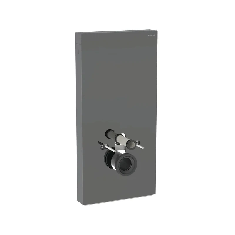 Geberit Monolith For Wall-Hung WC 101cm Lava Glass/Black Chrome 3 Geberit Monolith For Wall-Hung WC 101cm Lava Glass/Black Chrome