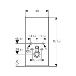 Geberit Monolith For Wall-Hung WC 101cm Lava Glass/Black Chrome 8 Geberit Monolith For Wall-Hung WC 101cm Lava Glass/Black Chrome -Home Bathroom geberit 131021jk5 3