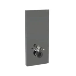 Geberit Monolith For Wall-Hung WC 114cm Lava Glass/Black Chrome