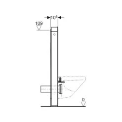 Geberit Monolith For Wall-Hung WC 114cm Sand Grey Glass/Aluminium 9 Geberit Monolith For Wall-Hung WC 114cm Sand Grey Glass/Aluminium -Home Bathroom geberit 131031jl5 4