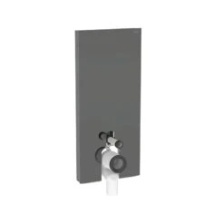 Geberit Monolith For Floorstanding WC 114cm Lava Glass/Black Chrome