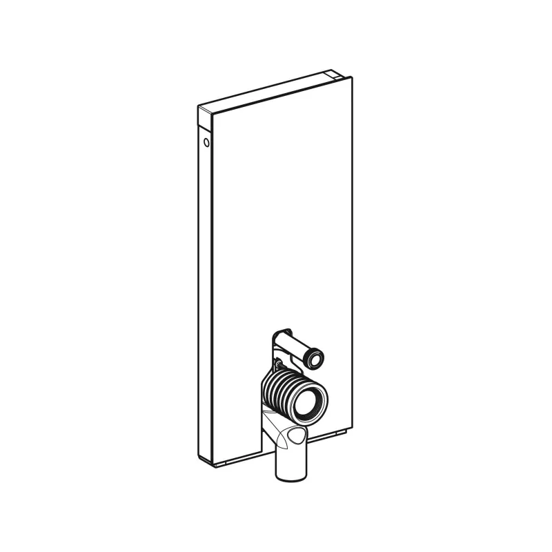 Geberit Monolith For Floorstanding WC 114cm Lava Glass/Black Chrome 4 Geberit Monolith For Floorstanding WC 114cm Lava Glass/Black Chrome - Image 2