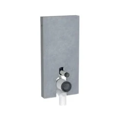 Geberit Monolith Plus For Floorstanding WC 101cm Slate/Black Chrome