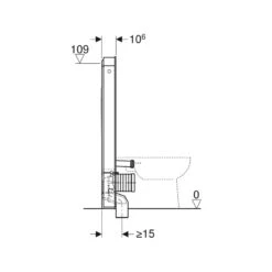 Geberit Monolith Plus For Floorstanding WC 114cm Concrete/Aluminium 9 Geberit Monolith Plus For Floorstanding WC 114cm Concrete/Aluminium -Home Bathroom geberit 131233jv5 4