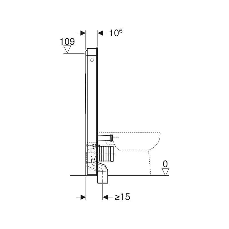 Geberit Monolith Plus For Floorstanding WC 114cm Concrete/Aluminium 6 Geberit Monolith Plus For Floorstanding WC 114cm Concrete/Aluminium - Image 4