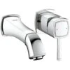 Grohe Grandera 2-Hole Wall Basin Mixer Small 19929 Chrome 1 Grohe Grandera 2-Hole Wall Basin Mixer Small 19929 Chrome -Home Bathroom grohe 19929000
