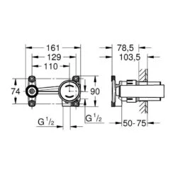 Grohe Single-Lever Mixer Concealed Body 23429 -Home Bathroom grohe 23429000 2