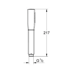 Grohe Grandera Stick Hand Shower 1 Spray 26037 Chrome/Gold 5 Grohe Grandera Stick Hand Shower 1 Spray 26037 Chrome/Gold -Home Bathroom grohe 26037ig0 2