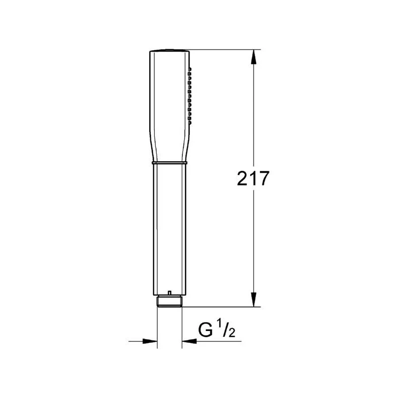 Grohe Grandera Stick Hand Shower 1 Spray 26037 Chrome/Gold 4 Grohe Grandera Stick Hand Shower 1 Spray 26037 Chrome/Gold - Image 2