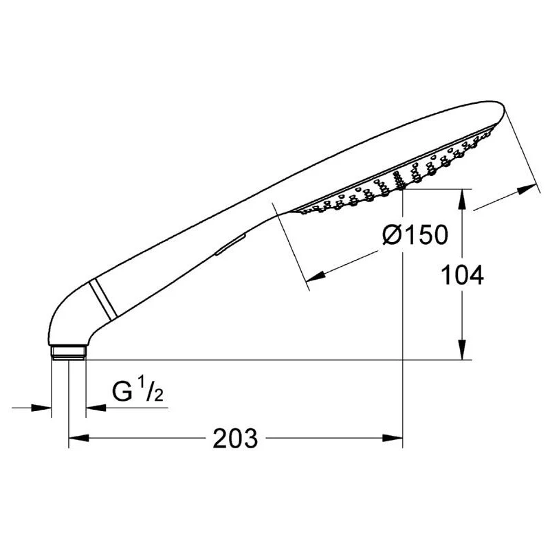 Grohe Rainshower Solo 150 Hand Shower 2 Sprays 27272 4 Grohe Rainshower Solo 150 Hand Shower 2 Sprays 27272 - Image 2