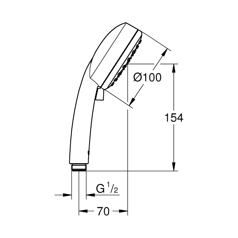 Grohe Tempesta Cosmopolitan 100 Hand Shower 2 Sprays 27571 4 Grohe Tempesta Cosmopolitan 100 Hand Shower 2 Sprays 27571 - Image 2