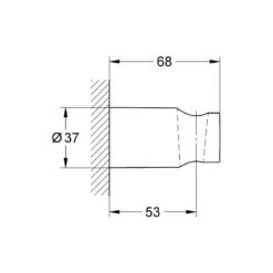 Grohe Tempesta Cosmopolitan 100 Wall Hand Shower Holder 27594 -Home Bathroom grohe 27594000 2