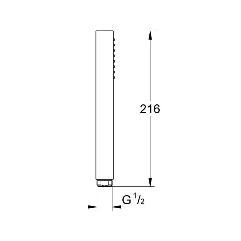Grohe Euphoria Cube Stick Hand Shower 1 Spray 27698 4 Grohe Euphoria Cube Stick Hand Shower 1 Spray 27698 - Image 2