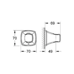 Grohe Grandera Wall Hand Shower Holder 27969 Chrome -Home Bathroom grohe 27969000 2