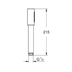 Grohe Sena Stick Hand Shower 1 Spray 28341 -Home Bathroom grohe 28341000 2