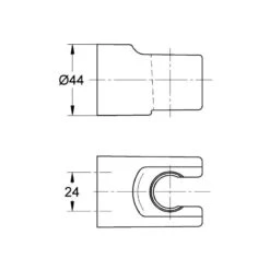 Grohe Relexa Wall Hand Shower Holder 28622 -Home Bathroom grohe 28622000 2