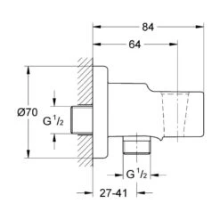 Grohe Relexa Shower Outlet Elbow 1/2″ 28628 -Home Bathroom grohe 28628000 2