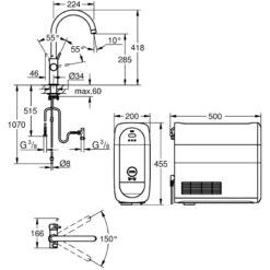 Grohe Blue Home C-Spout Duo 31455 Supersteel 5 Grohe Blue Home C-Spout Duo 31455 Supersteel -Home Bathroom grohe 31455dc1 2