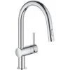 Grohe Minta Sink Mixer C-Spout With Pull Out Spray 32321 2 Grohe Minta Sink Mixer C-Spout With Pull Out Spray 32321 -Home Bathroom grohe 32321002