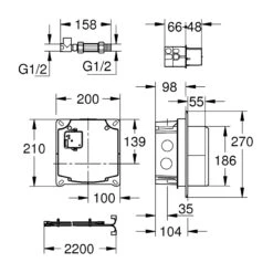 Grohe Concealed Mounting Box 36264 -Home Bathroom grohe 36264001 2