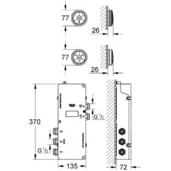 Grohe Veris F-Digital Controller & Digital Diverter Bath 36289 -Home Bathroom grohe 36289000 2