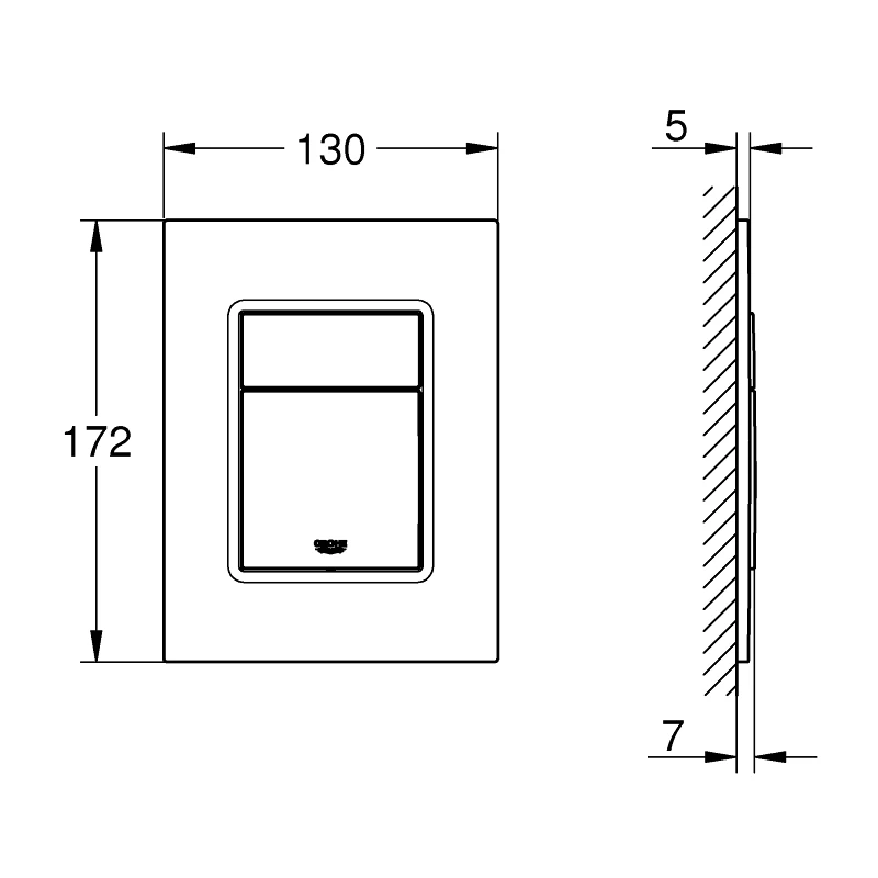 Grohe Skate Cosmopolitan S Flush Plate Warm Sunset 4 Grohe Skate Cosmopolitan S Flush Plate Warm Sunset - Image 2