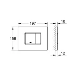 Grohe Skate Cosmopolitan Flush Plate 38732 Sunrise -Home Bathroom grohe 38732gl0 3