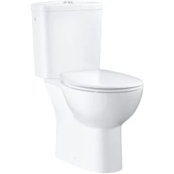 Grohe Bau Ceramic Close Coupled Toilet Pack With Soft Close Seat 39496