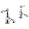 Hudson Reed White Topaz Lever Basin Taps Hex -Home Bathroom hudson reed bc301hl