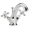 Hudson Reed White Topaz Crosshead Mono Basin Mixer Hex -Home Bathroom hudson reed bc305hx