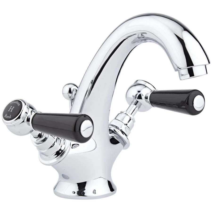 Hudson Reed Black Topaz Lever Mono Basin Mixer Hexagonal 3 Hudson Reed Black Topaz Lever Mono Basin Mixer Hexagonal