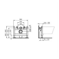 Ideal Standard Prosys Half Frame For Wall Hung WC Pans R0100 5 Ideal Standard Prosys Half Frame For Wall Hung WC Pans R0100 -Home Bathroom ideal standard r010067 2