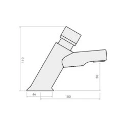 Inta Non Concussive Adjustable Time Anti Block Basin Tap (Single) 7 Inta Non Concussive Adjustable Time Anti Block Basin Tap (Single) -Home Bathroom inta nc177cps 3