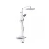 Inta Puro Deluxe Thermostatic Safe Touch Shower With Telescopic Riser -Home Bathroom inta pu10036cp