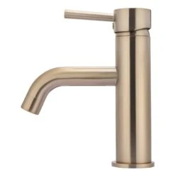 Meir Round Basin Mixer Curved Champagne -Home Bathroom meir mb03 ch 3