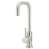 Meir Round Kitchen Mixer Tap Curved PVD Brushed Nickel -Home Bathroom meir mk02 pvdbn