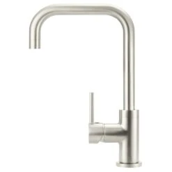 Meir Round Kitchen Mixer Tap Curved PVD Brushed Nickel -Home Bathroom meir mk02 pvdbn 3