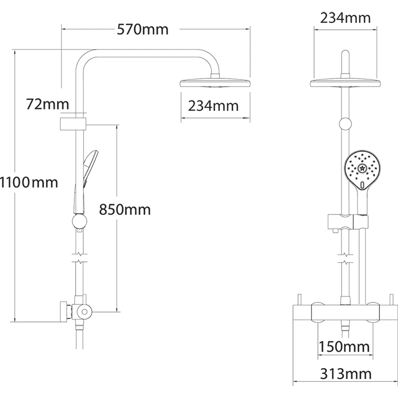 Methven Kaha Cool To Touch Bar Shower With Diverter 4 Methven Kaha Cool To Touch Bar Shower With Diverter - Image 2