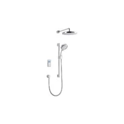 Mira Vision Dual Rear Fed Shower Pumped White/Chrome