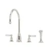 Perrin & Rowe Athenian Lever 4 Hole Sink Mixer & Rinse Chrome -Home Bathroom perrin rowe 4376cpwpc