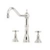 Perrin & Rowe Alsace Sink Mixer, Crosstop Handles, Bronze -Home Bathroom perrin rowe 4770bz