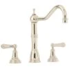 Perrin & Rowe Alsace 3 Hole Kitchen Sink Mixer Nickel -Home Bathroom perrin rowe 4771ni