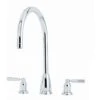 Perrin & Rowe Callisto Lever 3 Hole Sink Mixer C Spout Pewter -Home Bathroom perrin rowe 4886pf