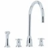 Perrin & Rowe Callisto Crosshead 3 Hole C Spout Sink Mixer Tap Chrome 2 Perrin & Rowe Callisto Crosshead 3 Hole C Spout Sink Mixer Tap Chrome -Home Bathroom perrin rowe 4890cp